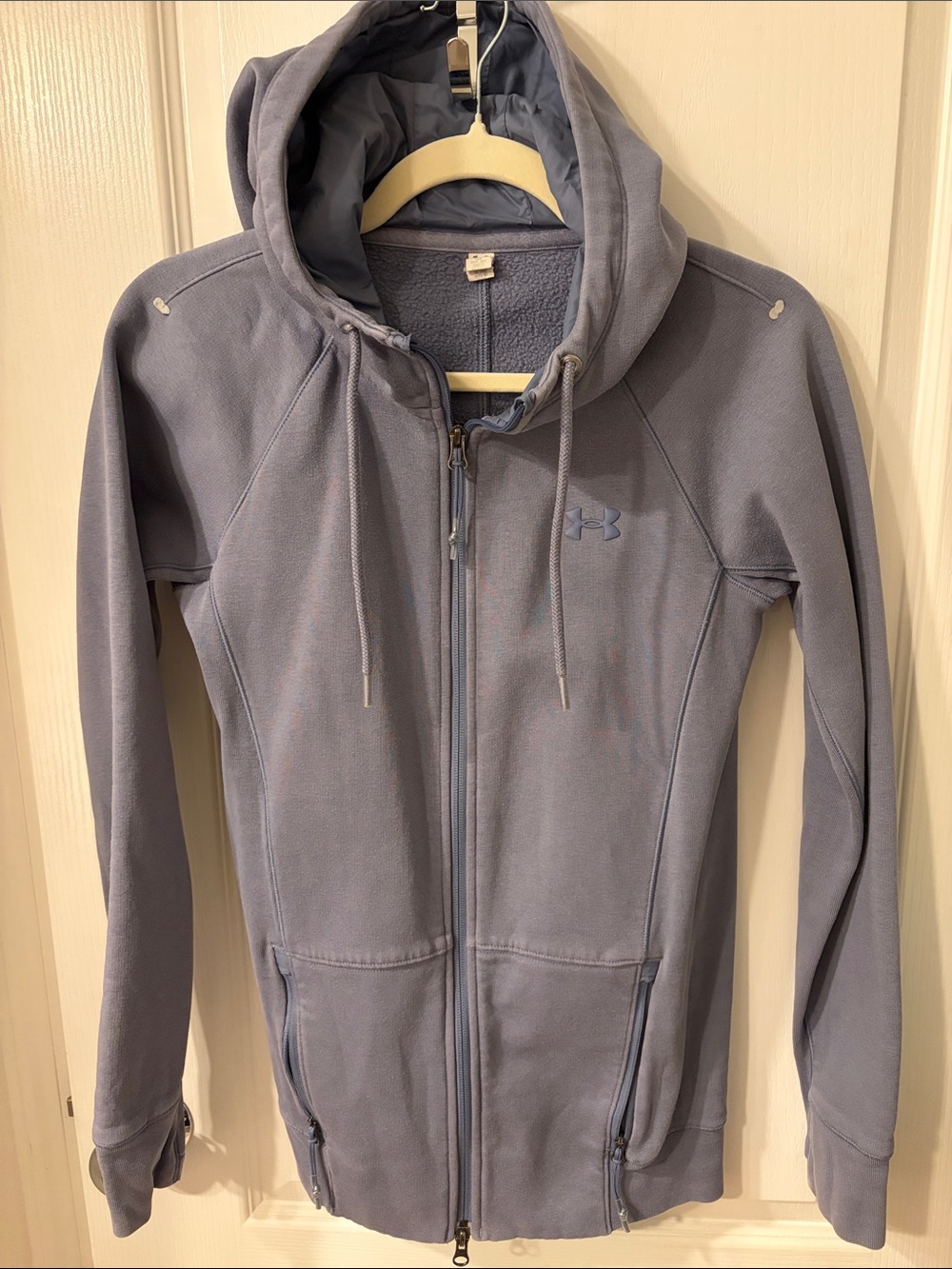 Under Armour Women's Slate Gray Full-Zip Hoodie Jacket